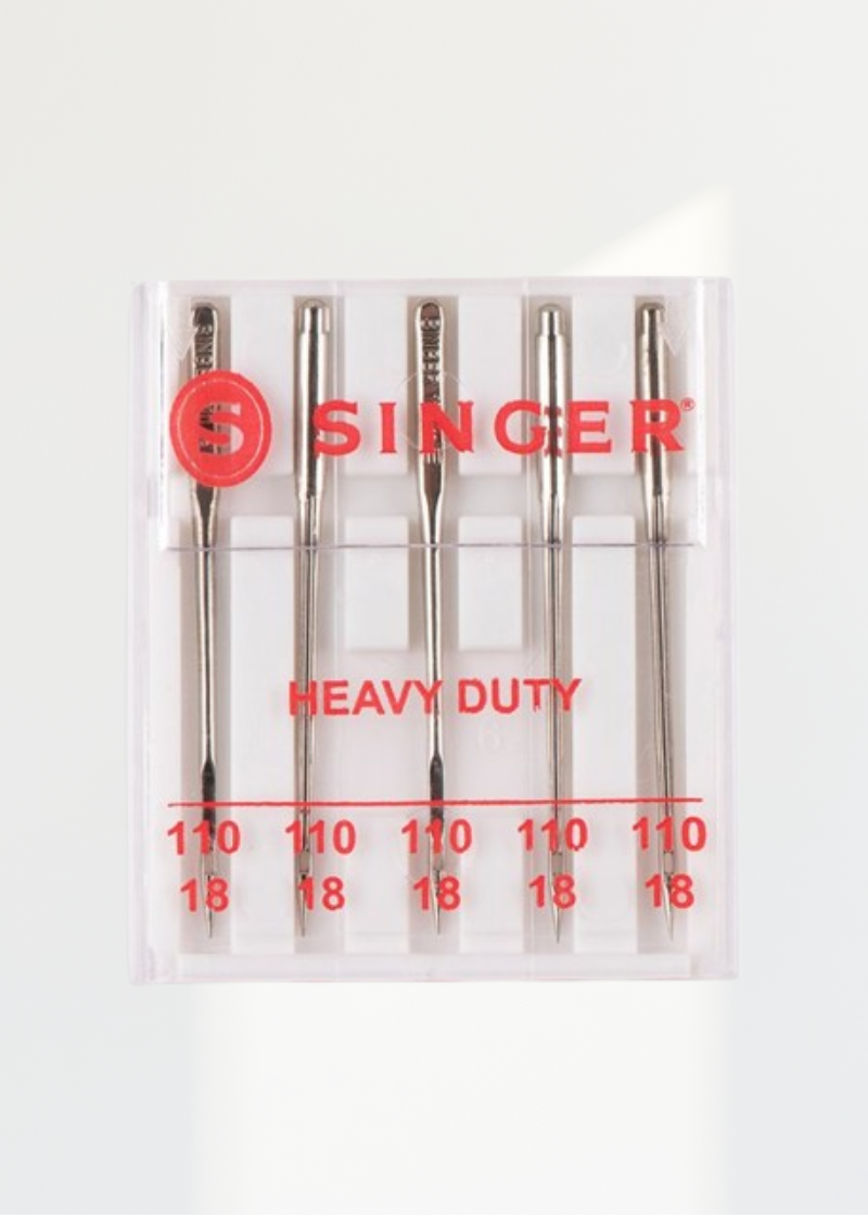 Singer Heavy Duty Home Machine Needles - Size 18 - 110/18 - 5/Pack