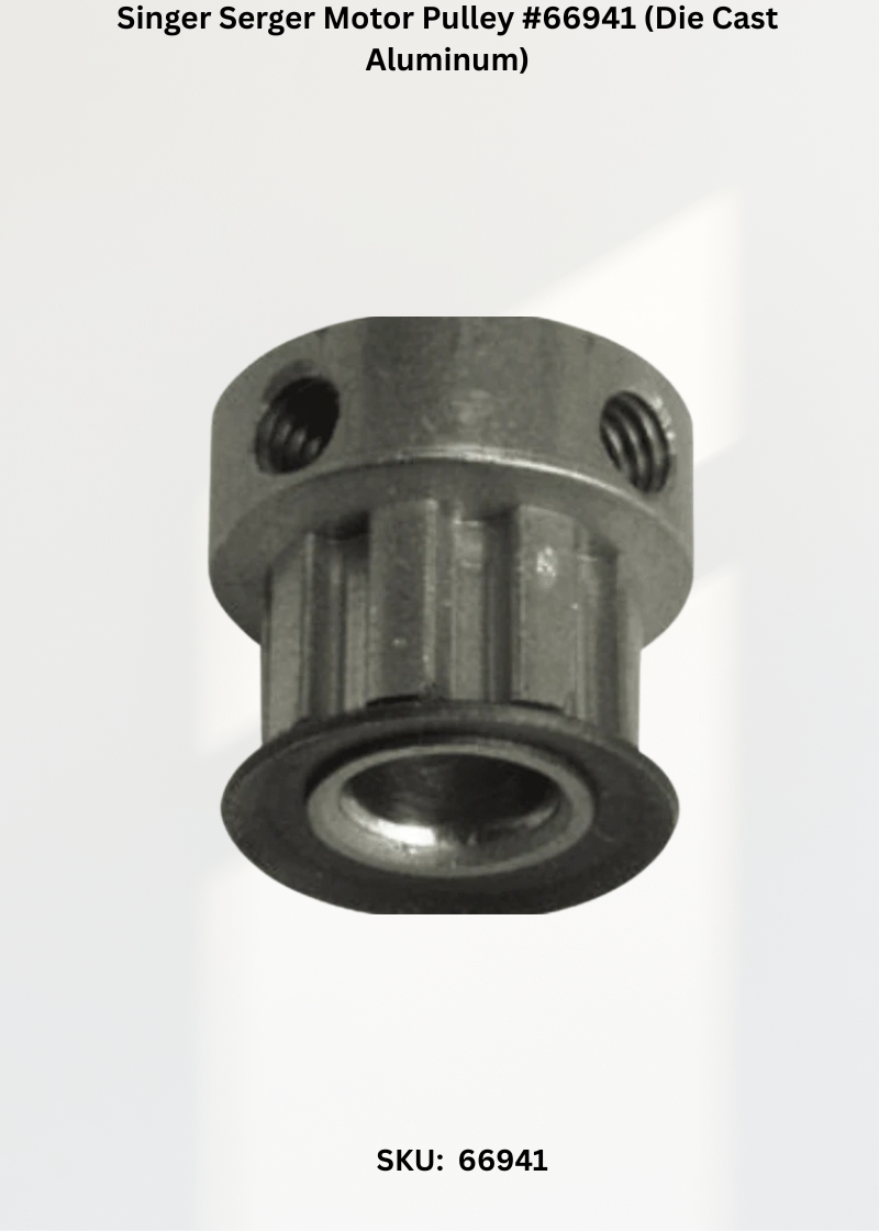 Singer Serger Motor Pulley #66941 (Die Cast Aluminum)