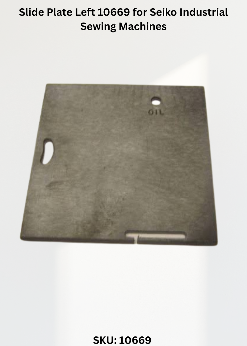 Slide Plate Left 10669 for Seiko Industrial Sewing Machines