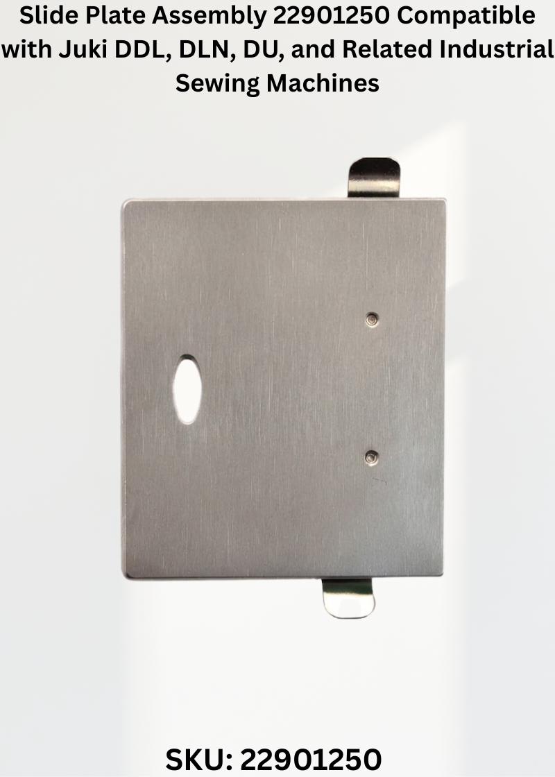 Slide Plate Assembly 22901250 Compatible with Juki DDL, DLN, DU, and Related Industrial Sewing Machines