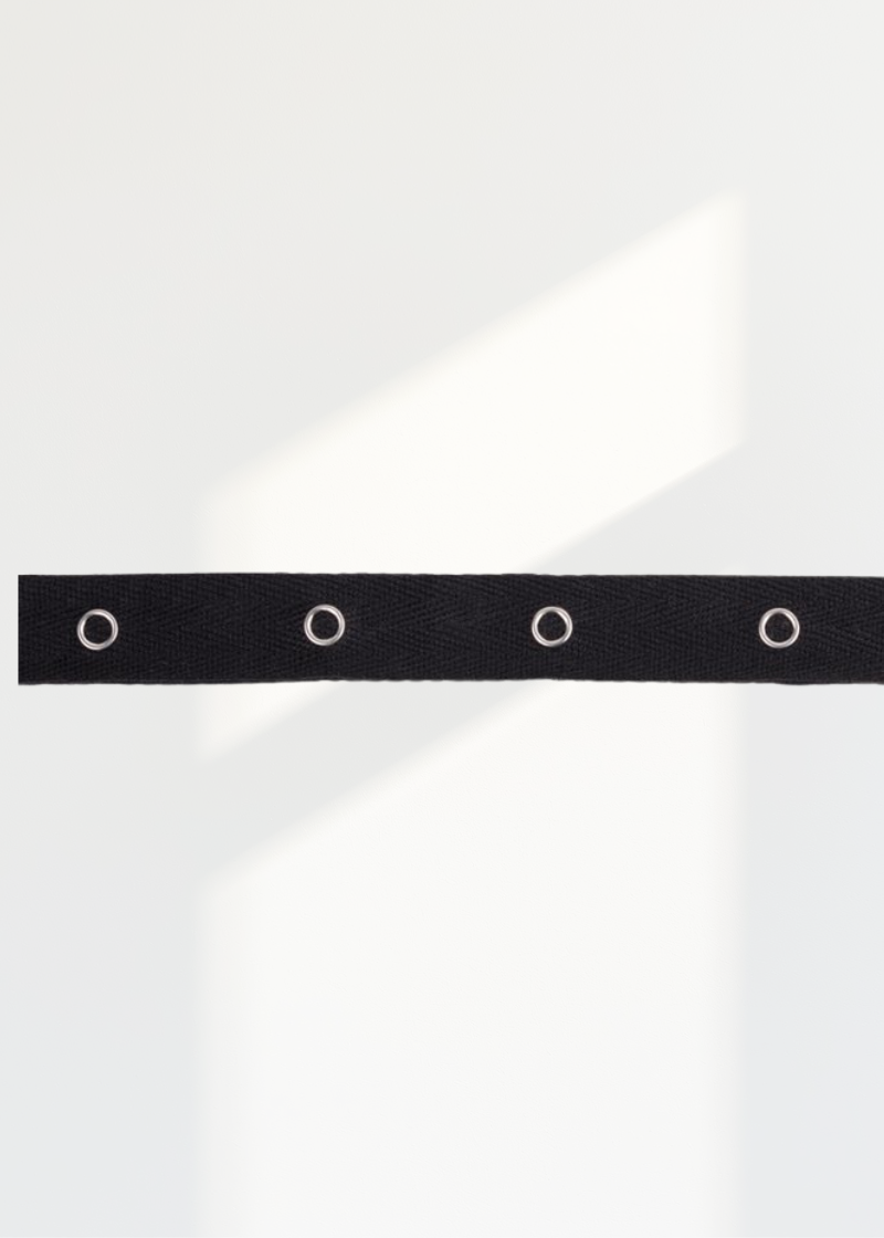 Snap Tape - 100% Cotton - 3/4" X 17 1/2" - Black