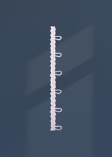 Elastic Button Loops W/ 1" Spacing - 1/2" x 12