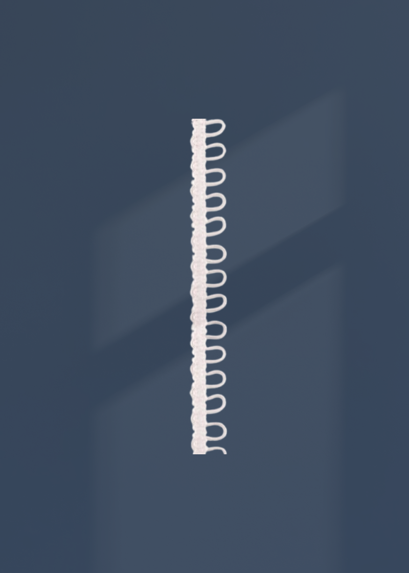 Elastic Button Loops W/ 3/8" Spacing - 1/2" x 12"