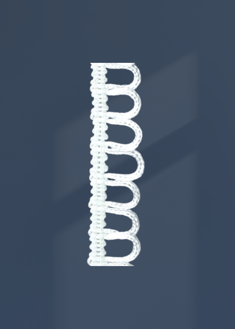 Non-Elastic Button Loops W/ 1/4" Spacing - 1/2" x 36 yds.