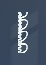 Non-Elastic Button Loops W/ 1/2" Spacing - 1/2" x 12