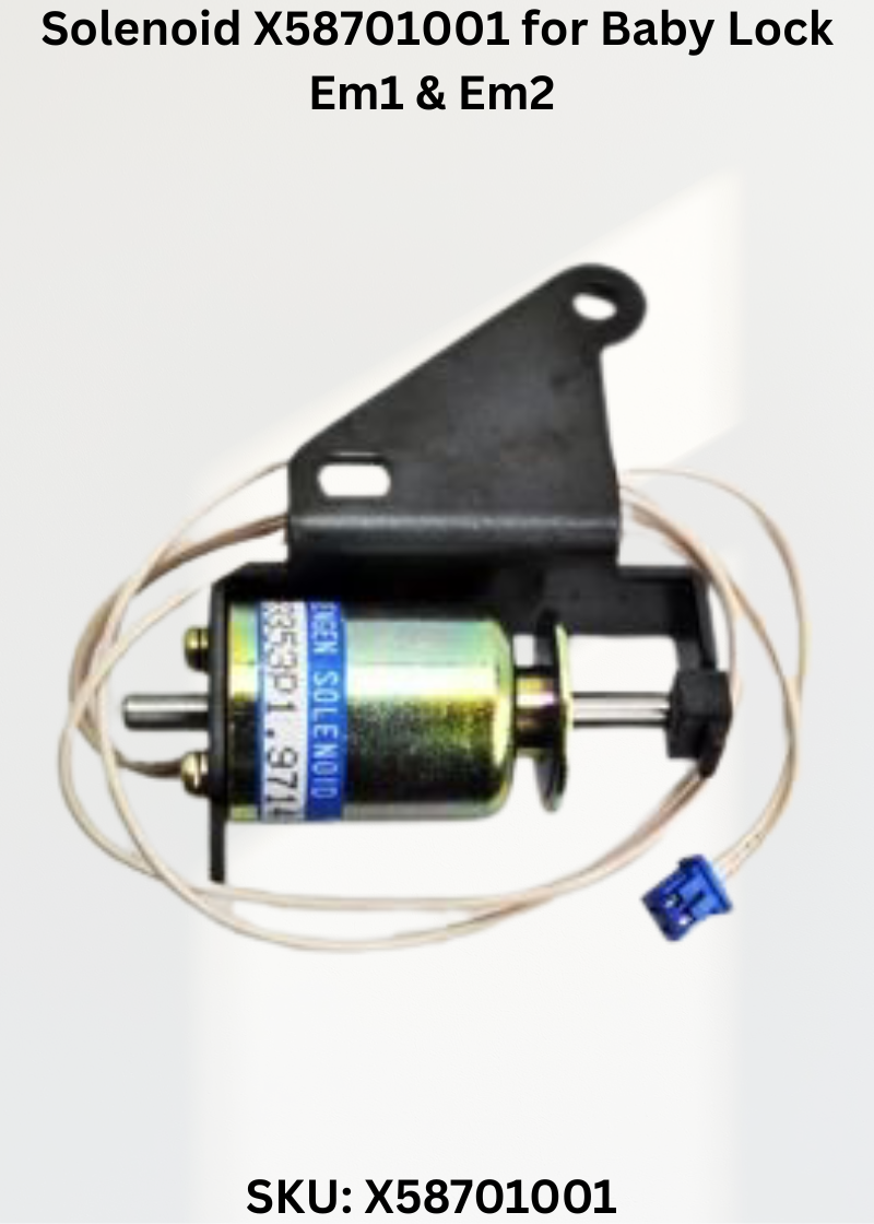 Solenoid X58701001 — Fits Baby Lock EM1, EM2 & more