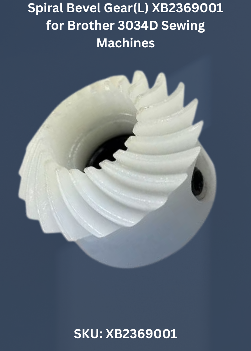 Spiral Bevel Gear(L) XB2369001 for Brother 3034D Sewing Machines