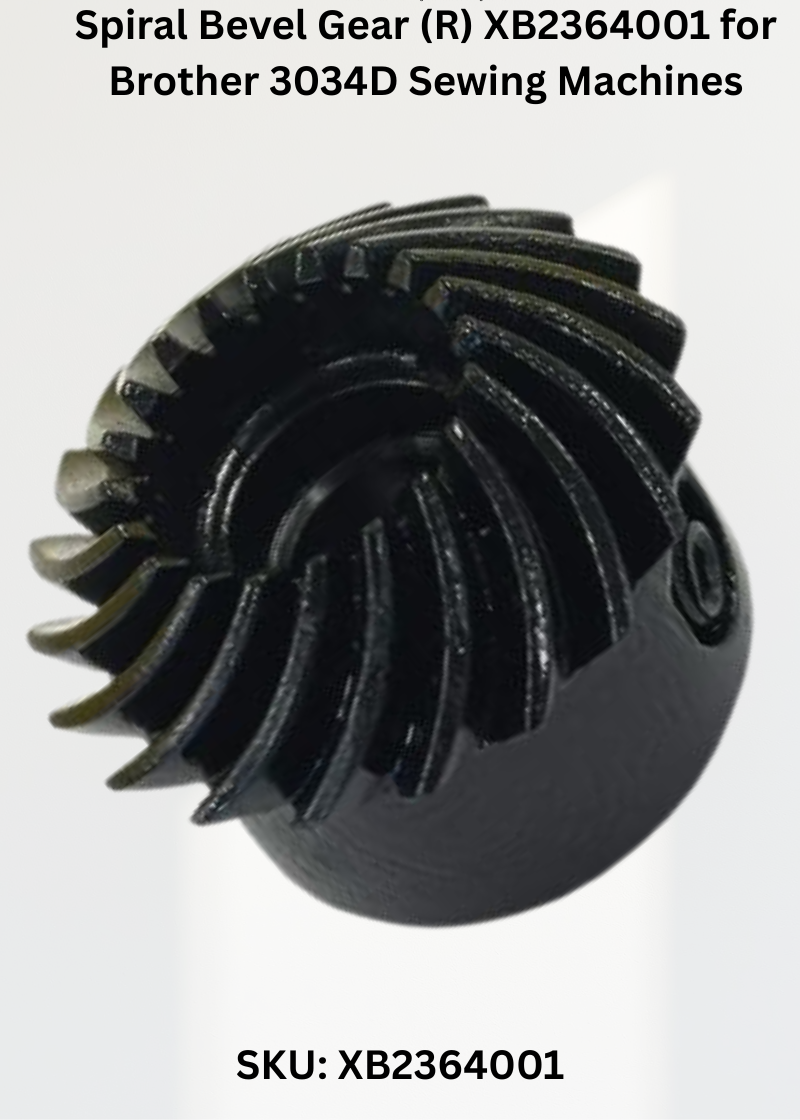 Spiral Bevel Gear (R) XB2364001 for Brother 3034D Sewing Machines
