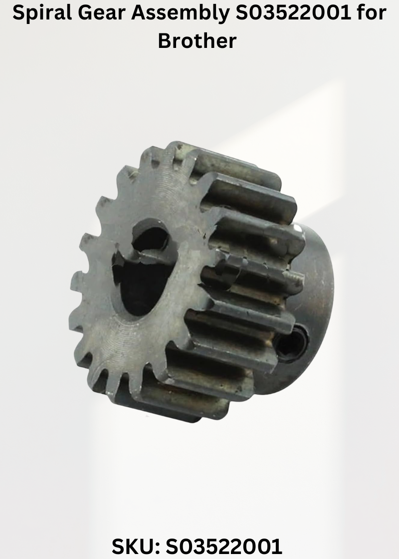 Spiral Gear Assembly S03522001 for Brother CB3-B912, Brother CB3-B913, Brother CB3-B915, Brother CB3-B916 and Brother CB3-B917 Sewing Machines