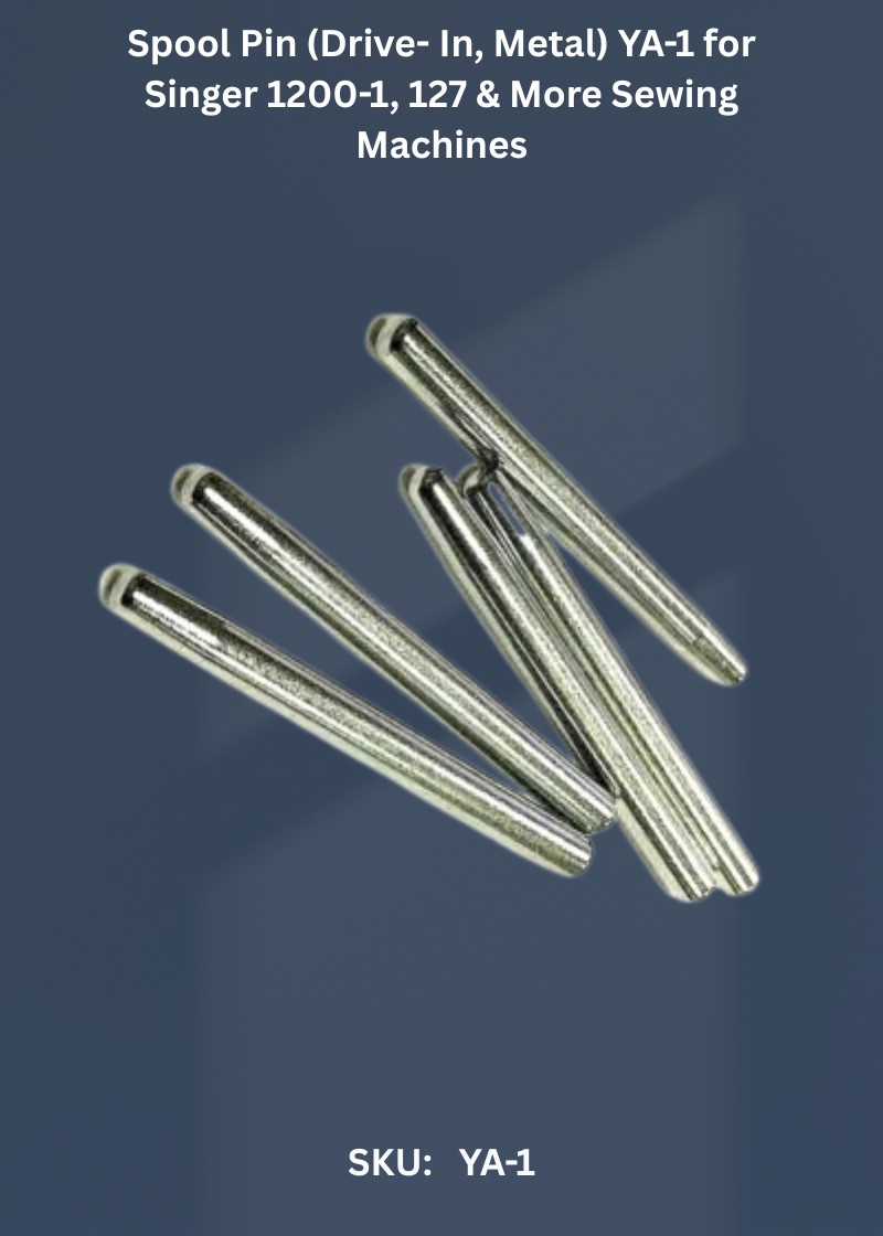 Spool Pin (Drive- In, Metal) YA-1 for Singer 1200-1, 127 & More Sewing Machines