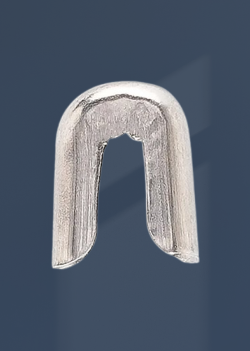 Stainless Steel End Caps for Spiral Steel Boning - 1/4" - 24/Pack