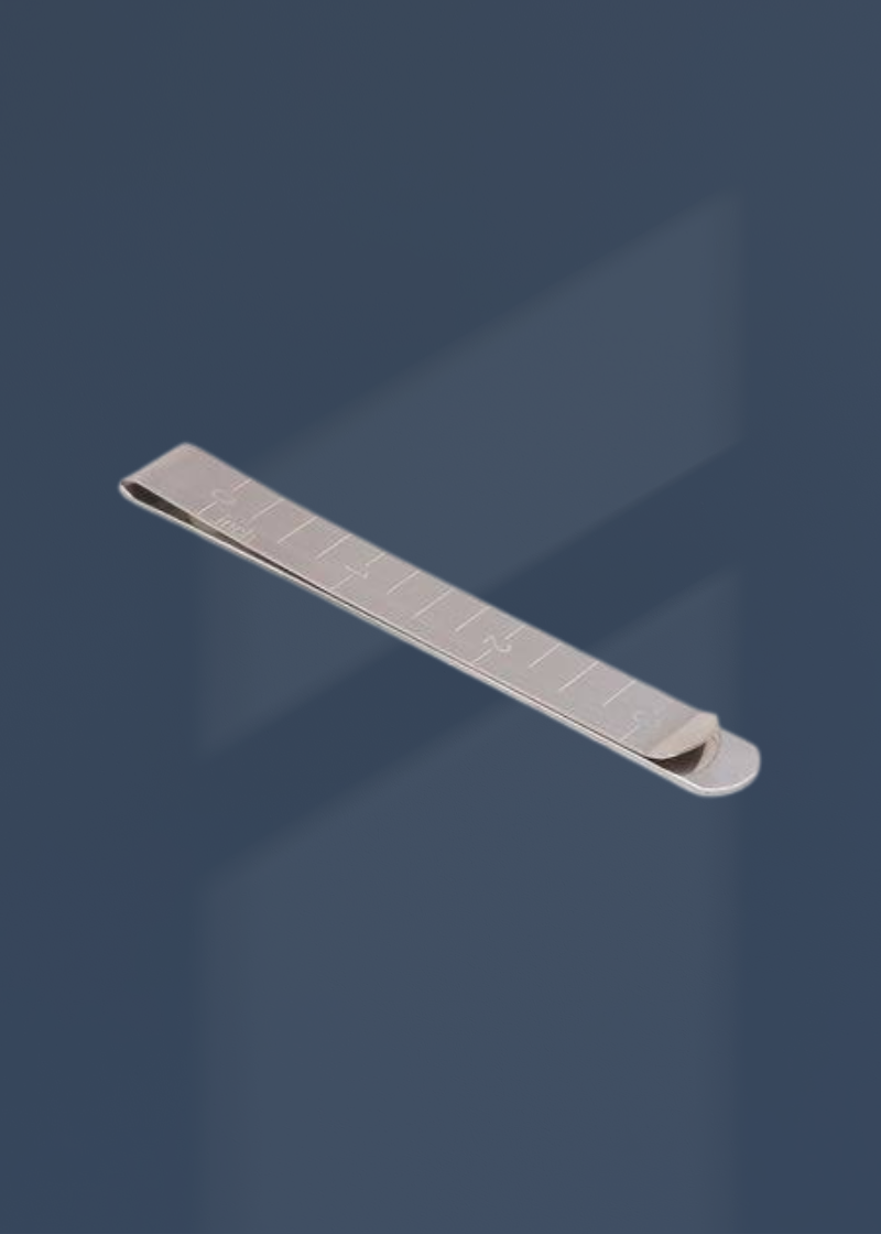 Stainless Steel Ruler Hemming Clips - 3" - 12/Pack
