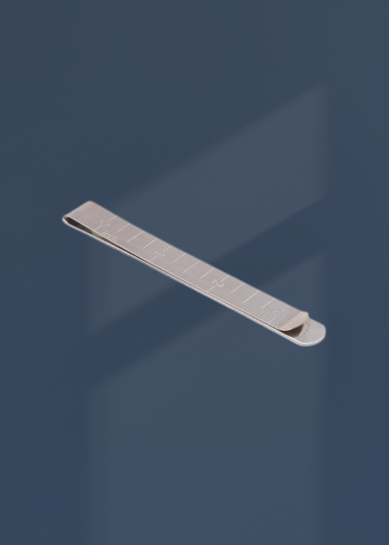 Stainless Steel Ruler Hemming Clips - 3" - 12/Pack