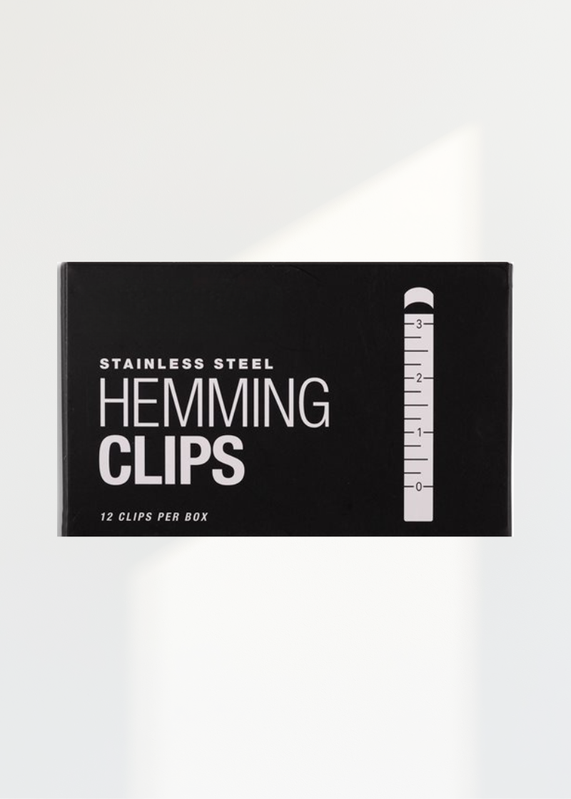 Stainless Steel Ruler Hemming Clips 12/Pack - 3"