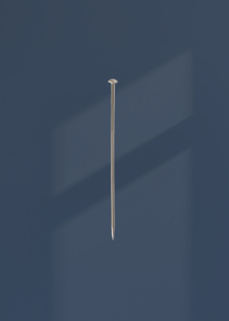 Steel Dressmaker Pins - #17 - 1 1/16" x 0.025" - 750/Pack