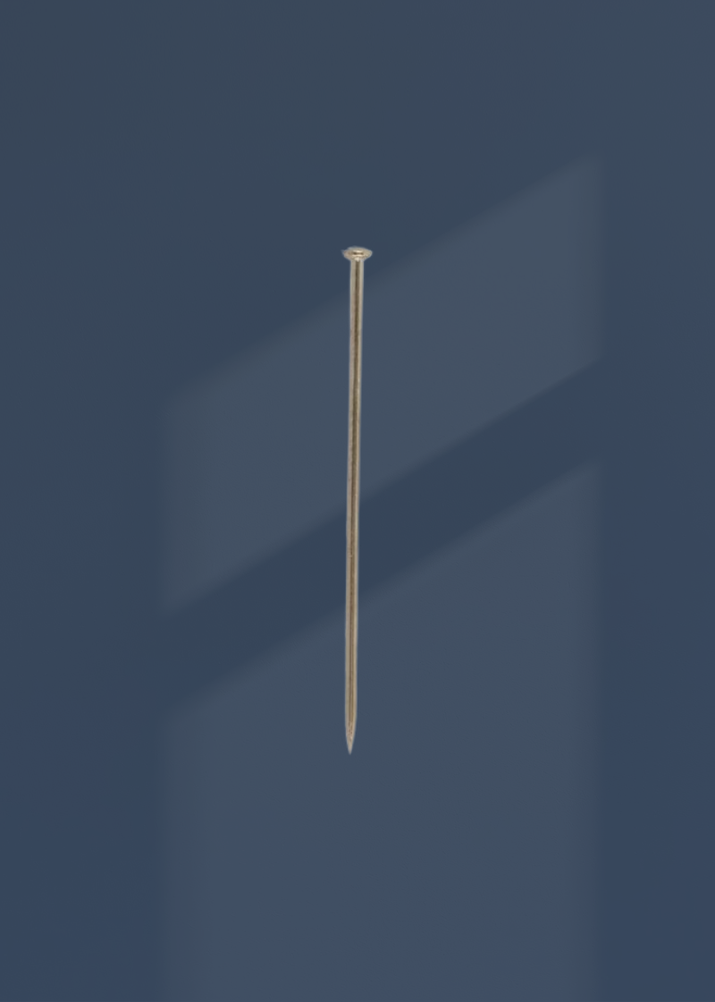 Steel Extra Fine Satin Straight Pins - #17 - 1 1/16" x 0.025" - 3,000/Box