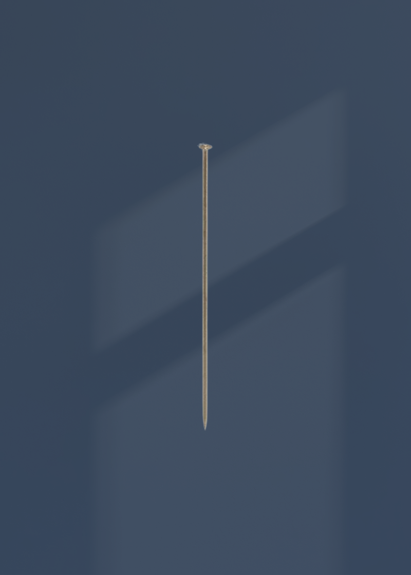 Steel Extra Fine Satin Straight Pins - #21 - 1 5/16" x 0.023" - 7,400/Box