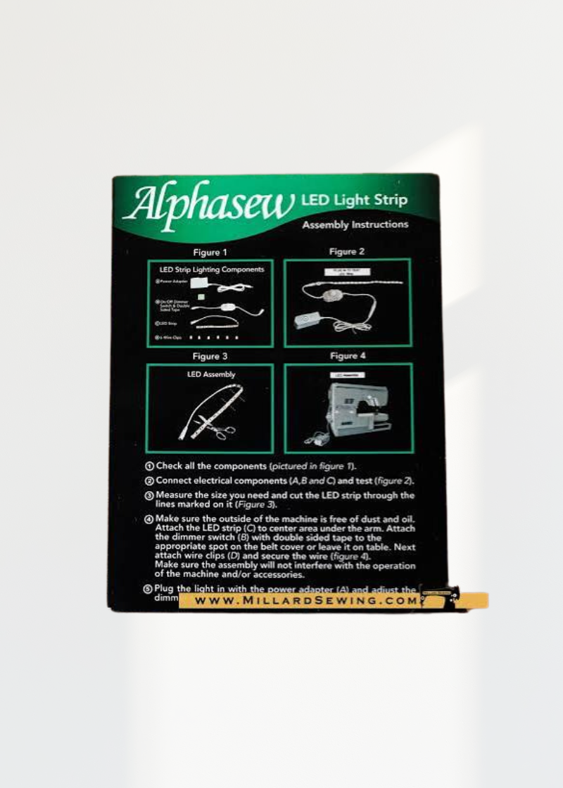 Strip LED Light Kit P60575 — Uses The Same Super-Bright, Cool White Light Leds As The Panel Kit But Allows For A Slightly More Versatile Installation Such As Following The Curvature Of Your Machine Or For Providing Light Over An Extended Work Area.