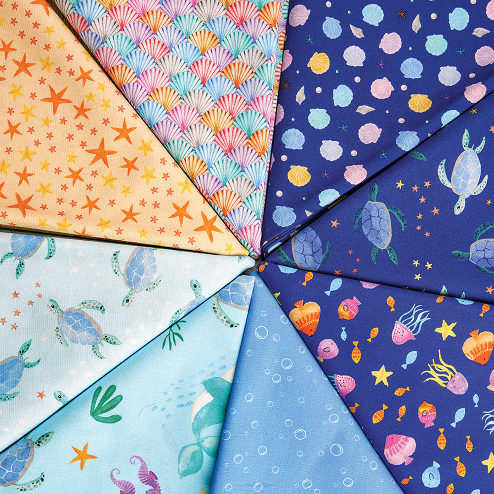 Swim With Me Fabric Collection - Starfish Soiree Sand