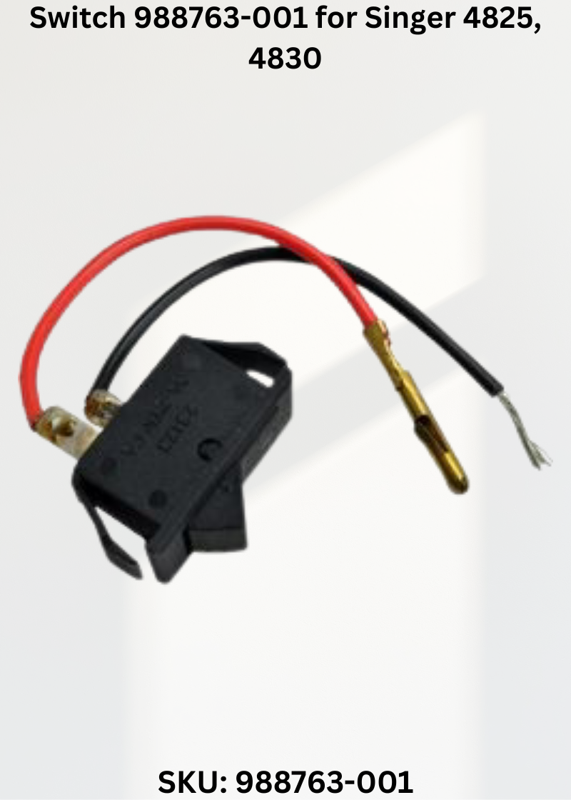 Switch 988763-001 — Fits Singer 4825, 4830, 57817, 57825 & more