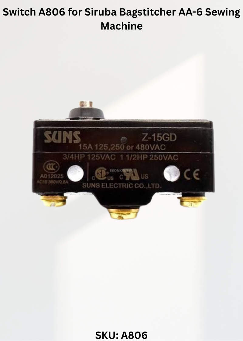 Switch A806 for Siruba Bagstitcher AA-6 Sewing Machine