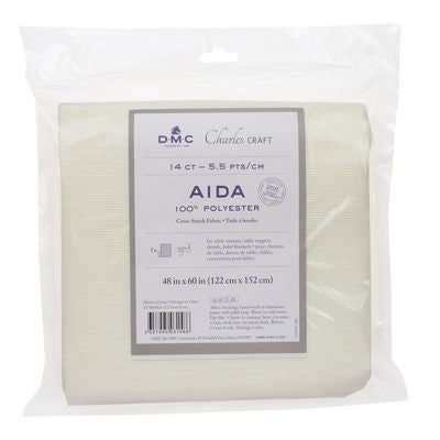 CharlesCraft Polyester 14 Ct Aida-Ivory