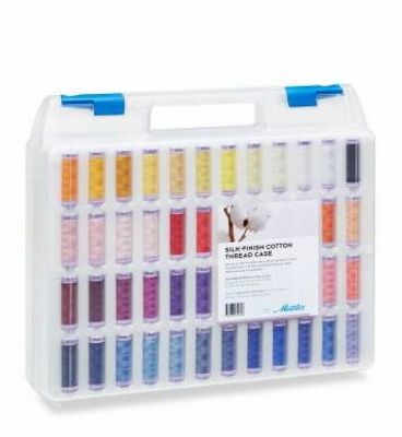 Mettler Silk Finish Cotton Kit Thread Case 96 Spools