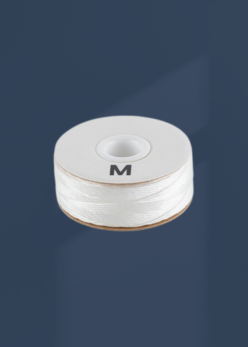 Amann Pre-Wound Polyester Style "M" Bobbins - Tex 90 - 35 yds. - 144 Bobbins/Box