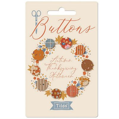 Tilda Creating Memories Autumn Btn 5pc 10mm and 12mm