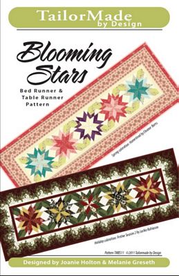 Tailormade by Design Blooming Stars Bed & Table Runner Pattern