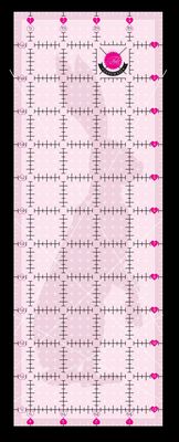 Tula Pink 4.5in x 12.5in Non Slip Rabbit Ruler