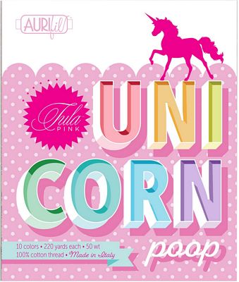 Aurifil Tula Pink Unicorn Poop Thread Set