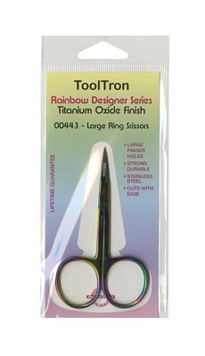 Tooltron Industries Rainbow Designer Series - Large Ring Scissors