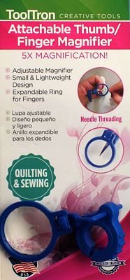 Tooltron Industries Attachable Thumb-Finger Magnifier