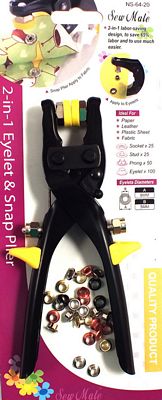 Tooltron Industries 2-in-1 Eyelet and Snap Plier