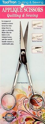 Tooltron Industries 5.5 Inch Machine Applique Scissors Straight Tip