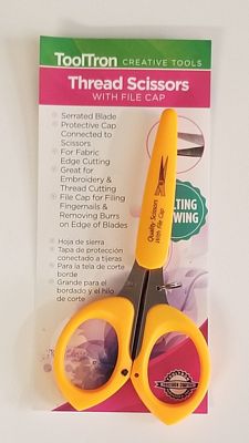 Tooltron Industries Thread Scissors with File Cap