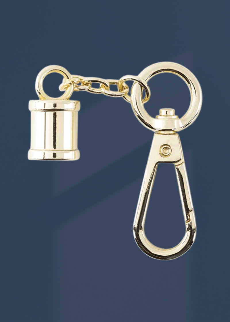 Tassel Caps W/ Swivel Hook Bag Hardware - 3 1/4" - 2/Pack - Gold