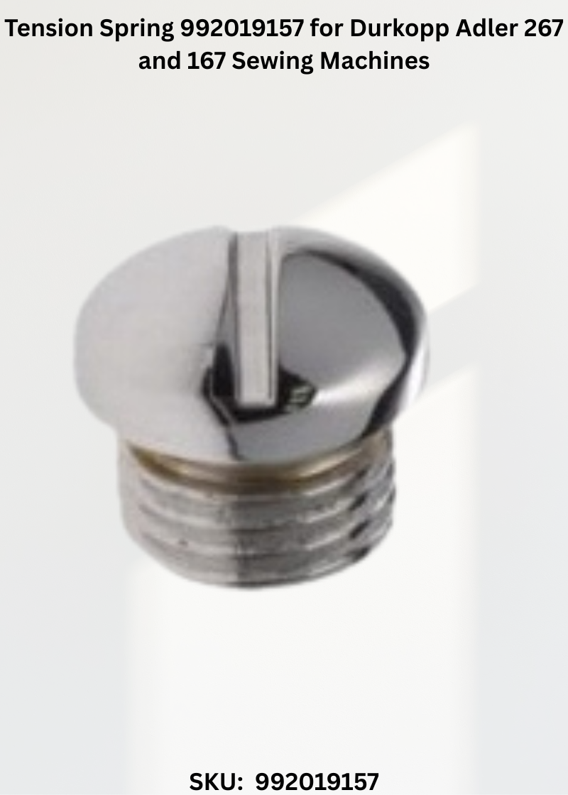 Tension Spring 992019157 for Durkopp Adler 267 and 167 Sewing Machines