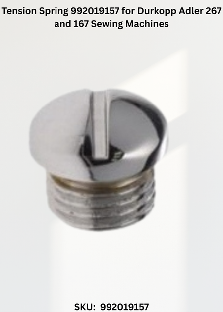 Tension Spring 992019157 for Durkopp Adler 267 and 167 Sewing Machines
