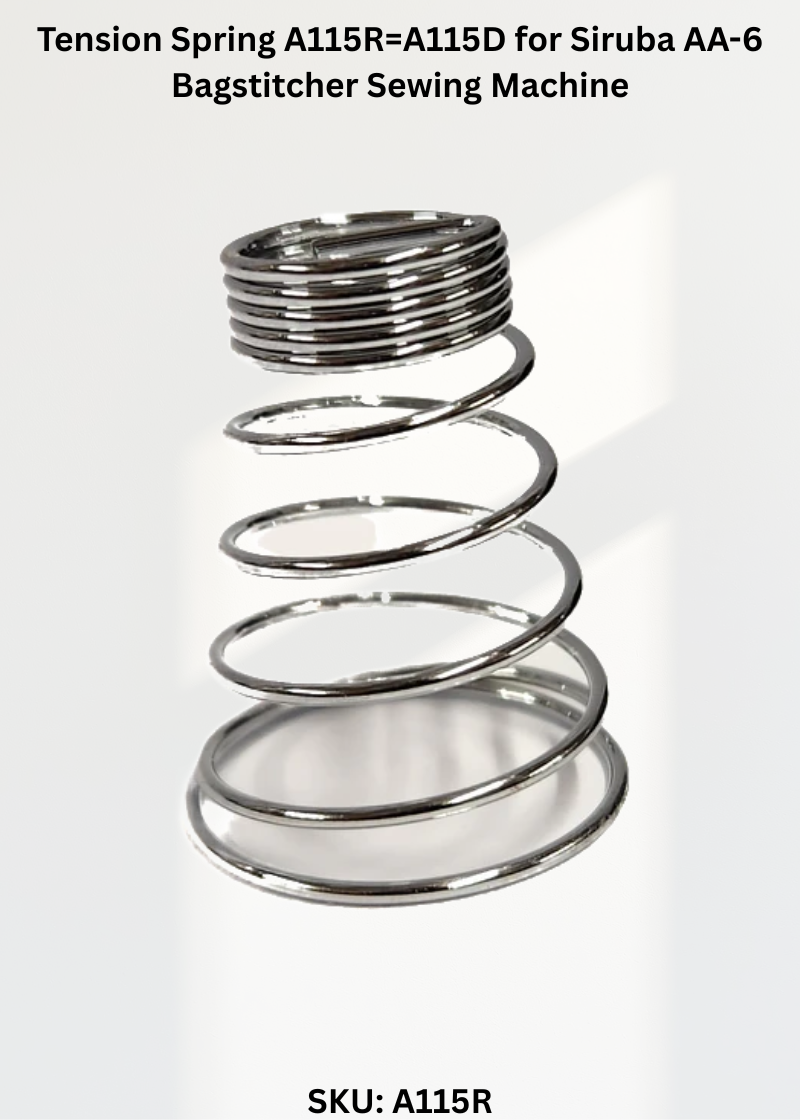 Tension Spring A115R=A115D for Siruba AA-6 Bagstitcher Sewing Machine