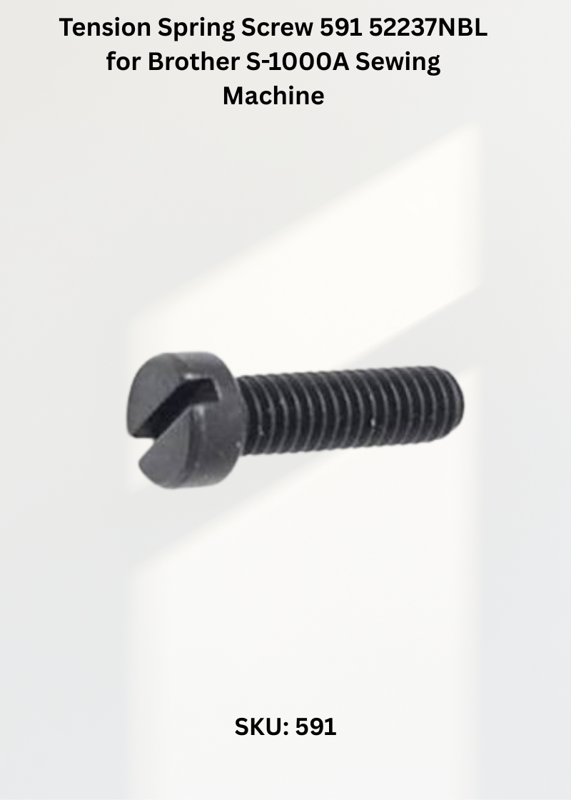 Tension Spring Screw 591 52237NBL for Brother S-1000A and Brother S-7000DD Sewing Machines