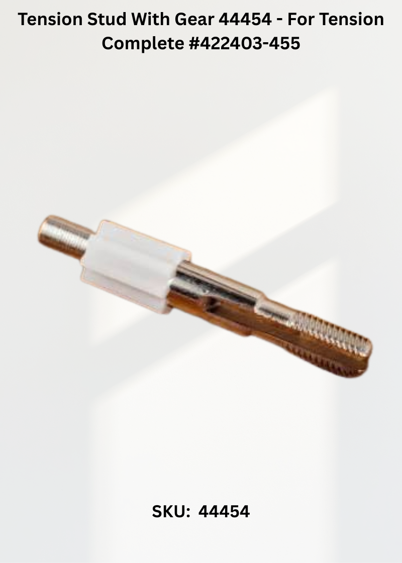 Tension Stud With Gear 44454 - For Tension Complete #422403-455