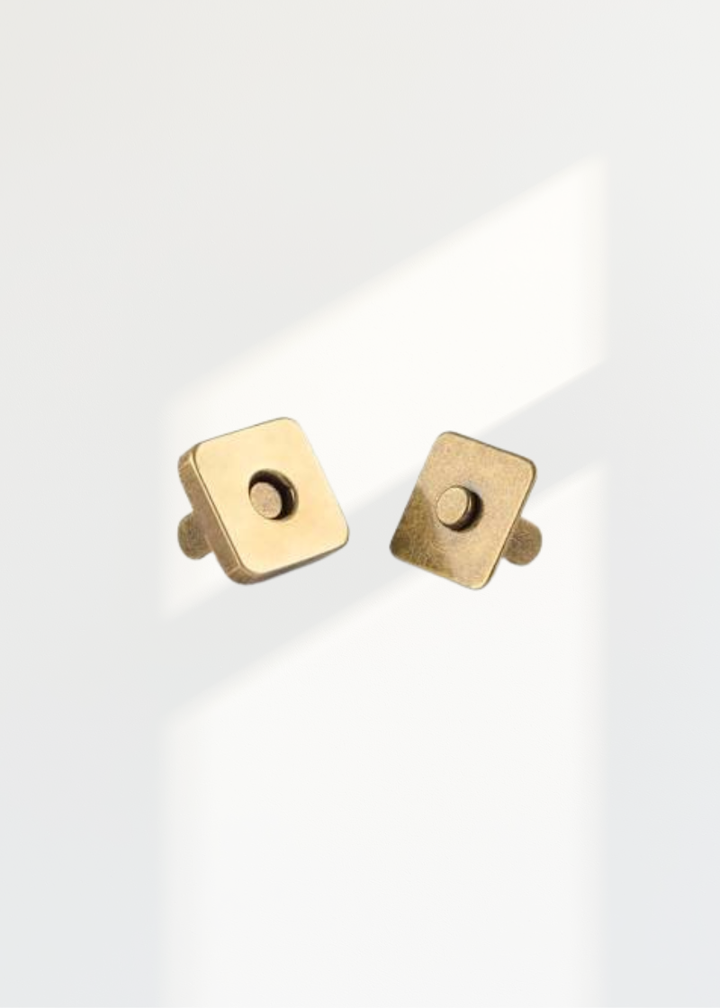 Thick Square Magnetic Snaps Bag Hardware - 2 Sets/Pack