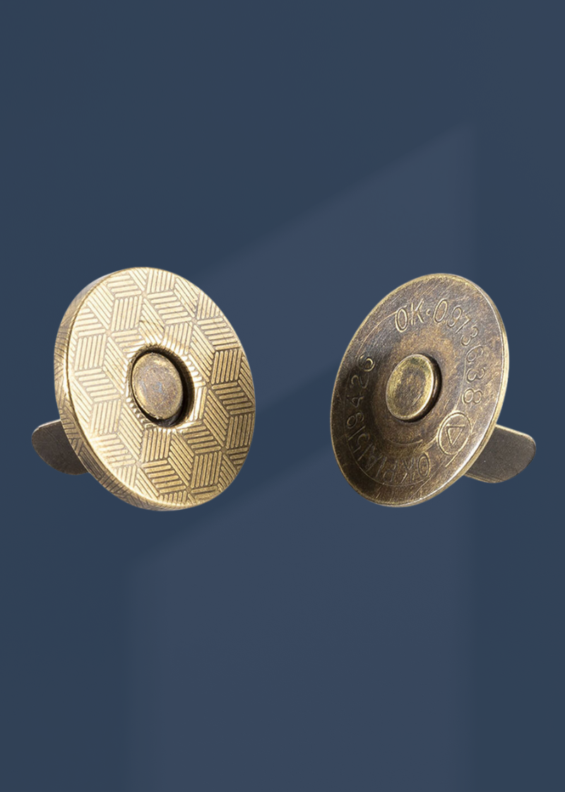 Thin Magnetic Snaps Bag Hardware - 1/2" - 2/Pack - Gold