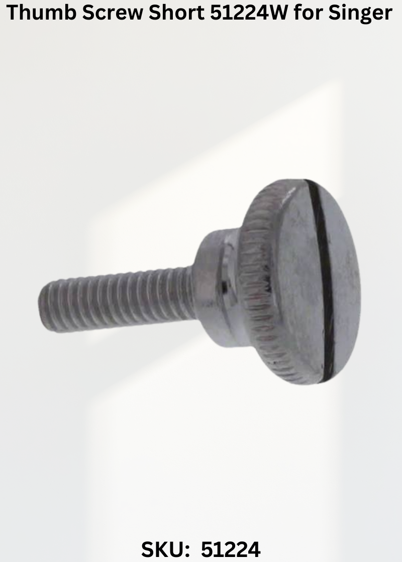 Thumb Screw Short 51224W for Singer 29K-71 Sewing Machine