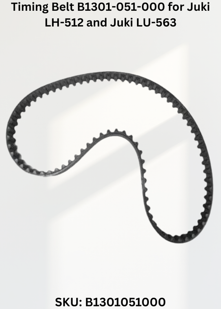 Timing Belt B1301-051-000 for Juki LH-512 and Juki LU-563 Sewing Machines