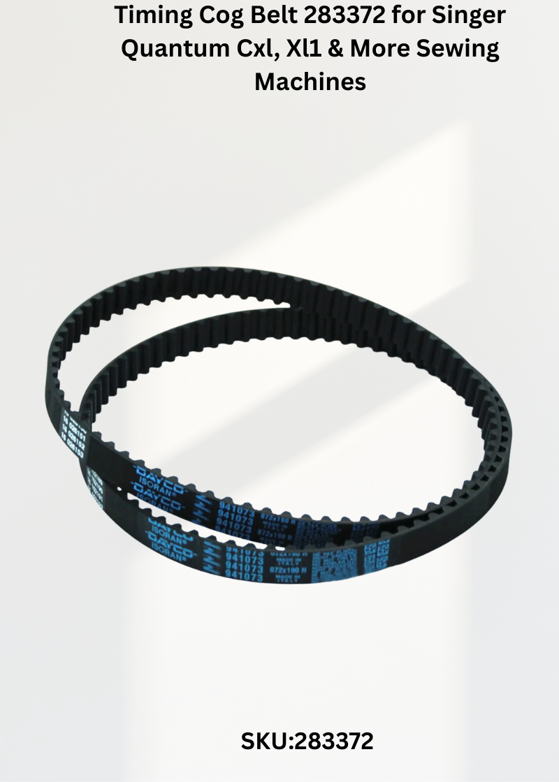 Timing Cog Belt 283372 for Singer Quantum Cxl, Xl1 & More Sewing Machines