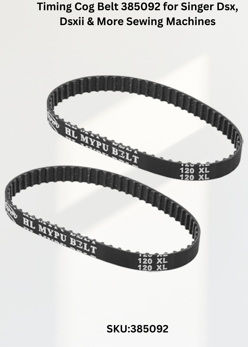Timing Cog Belt 385092 for Singer Dsx, Dsxii & More Sewing Machines