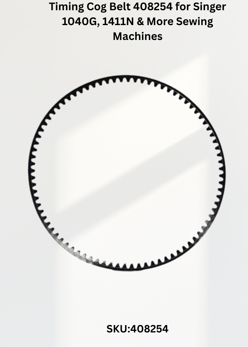 Timing Cog Belt 408254 for Singer 1040G, 1411N & More Sewing Machines